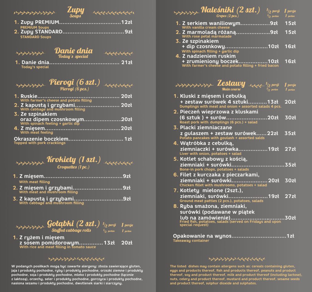 Menu 2023